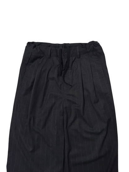 Drawstring Stripe Loose Trousers