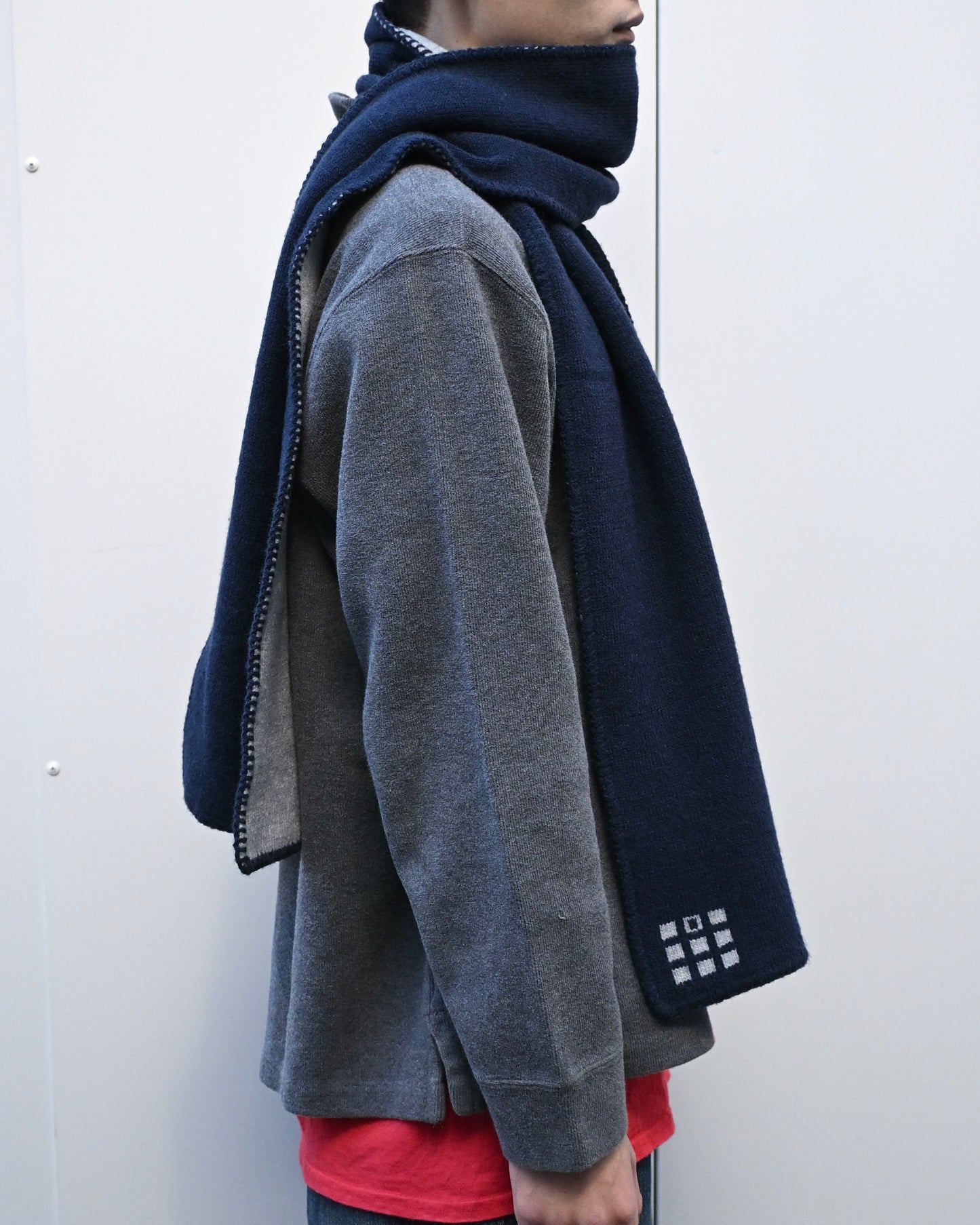 Hand-Stitched Bi-Color Muffler