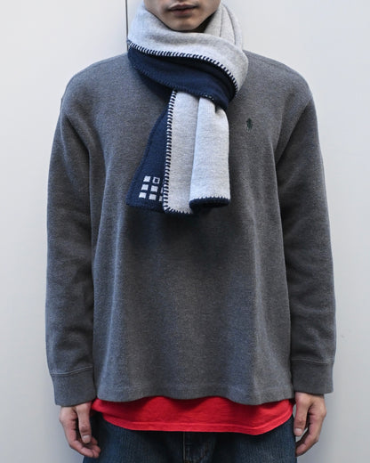 Hand-Stitched Bi-Color Muffler