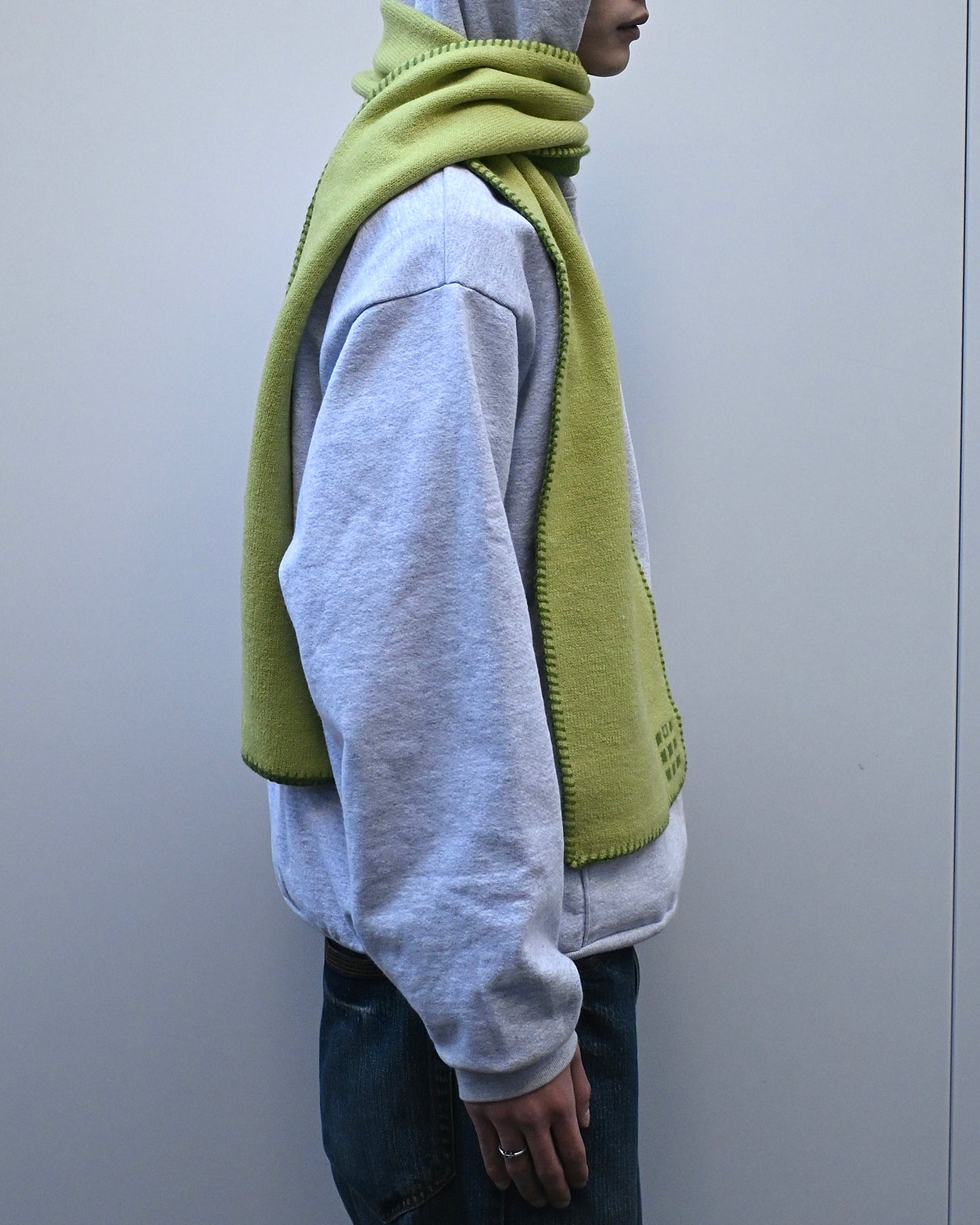 Hand-Stitched Bi-Color Muffler