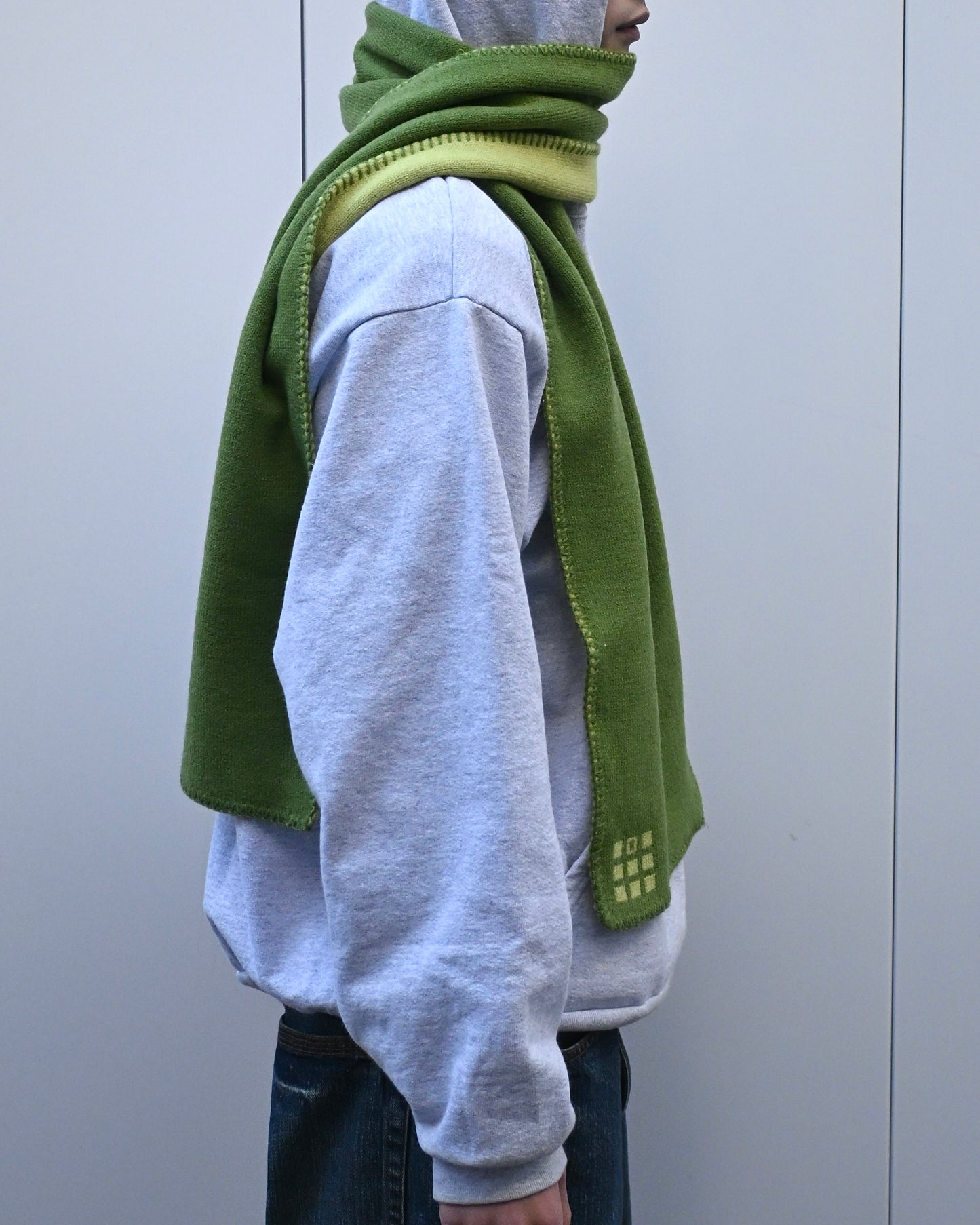 Hand-Stitched Bi-Color Muffler