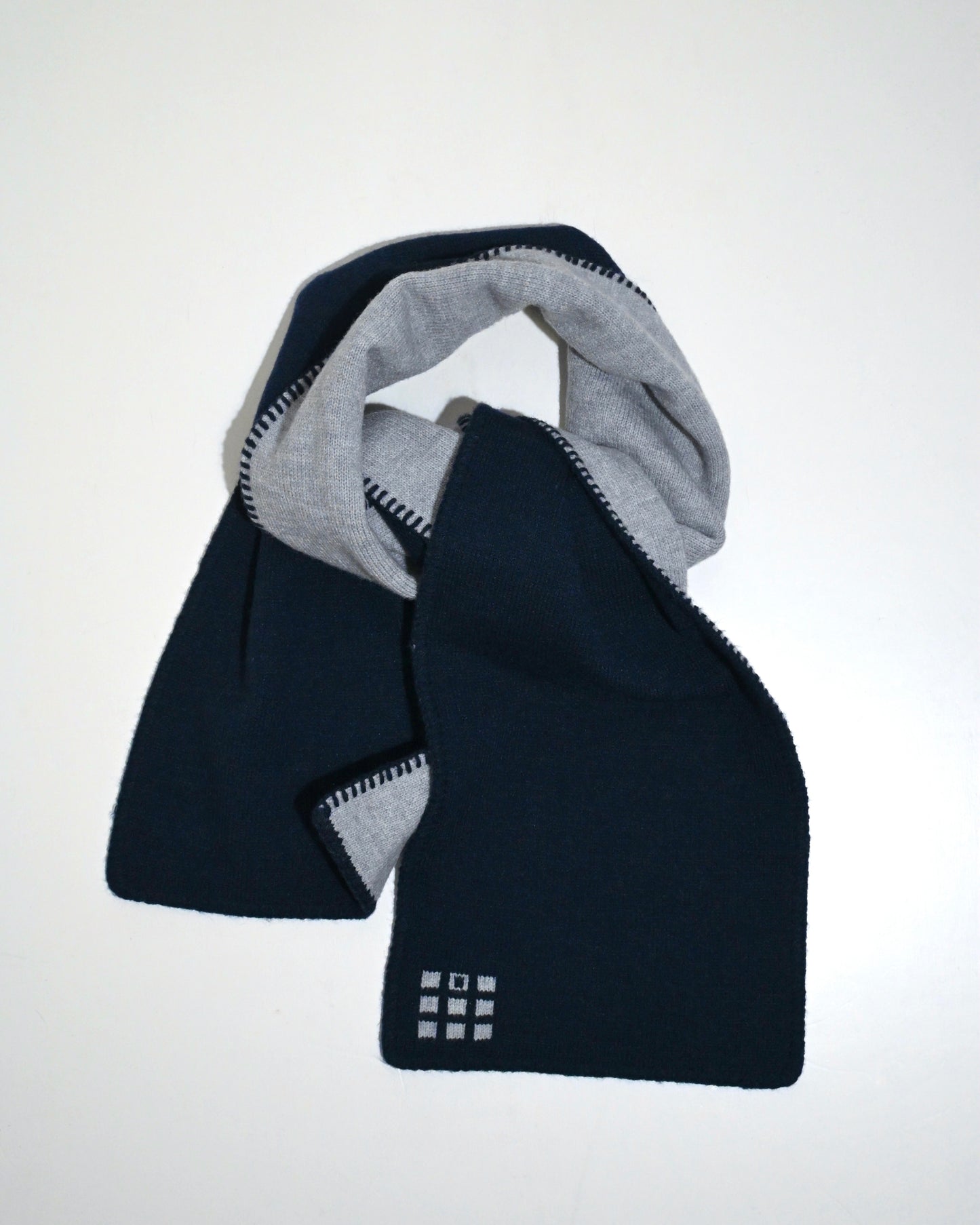 Hand-Stitched Bi-Color Muffler