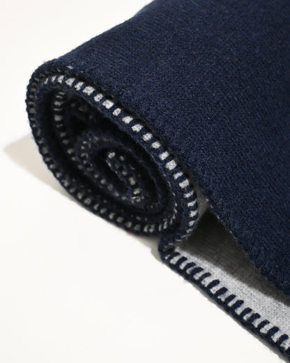 Hand-Stitched Bi-Color Muffler