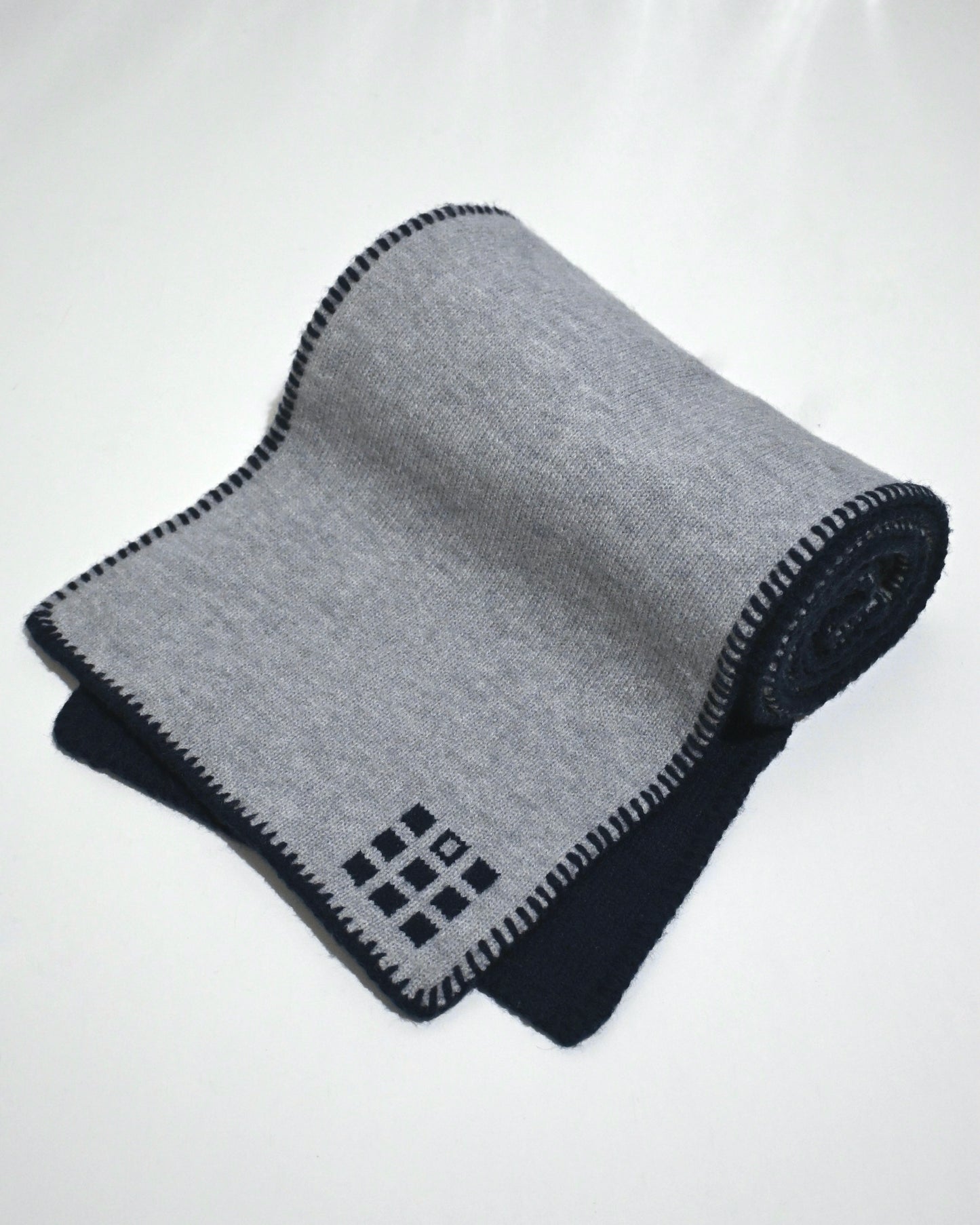 Hand-Stitched Bi-Color Muffler
