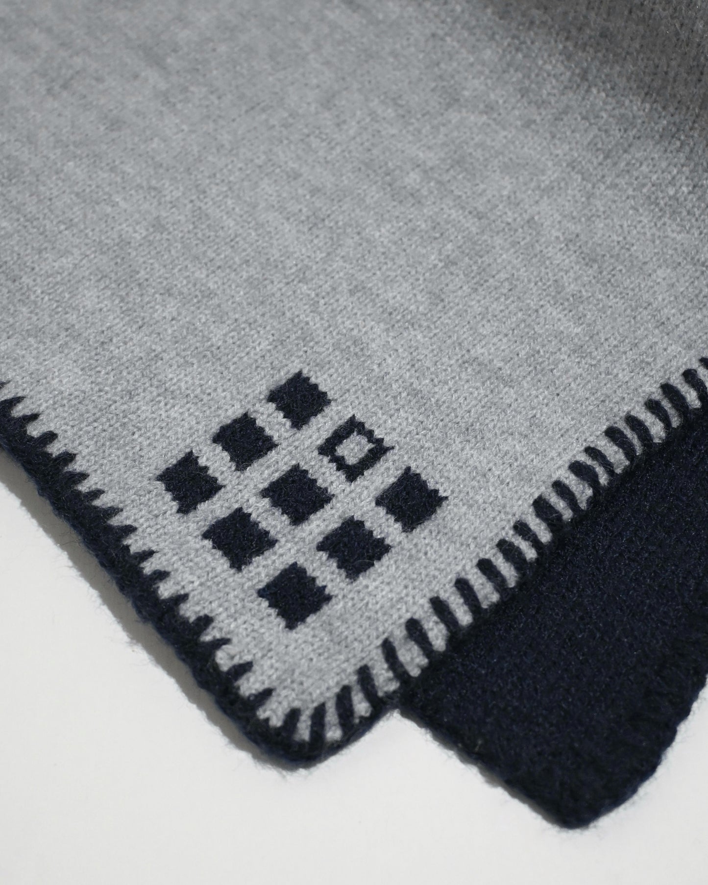 Hand-Stitched Bi-Color Muffler