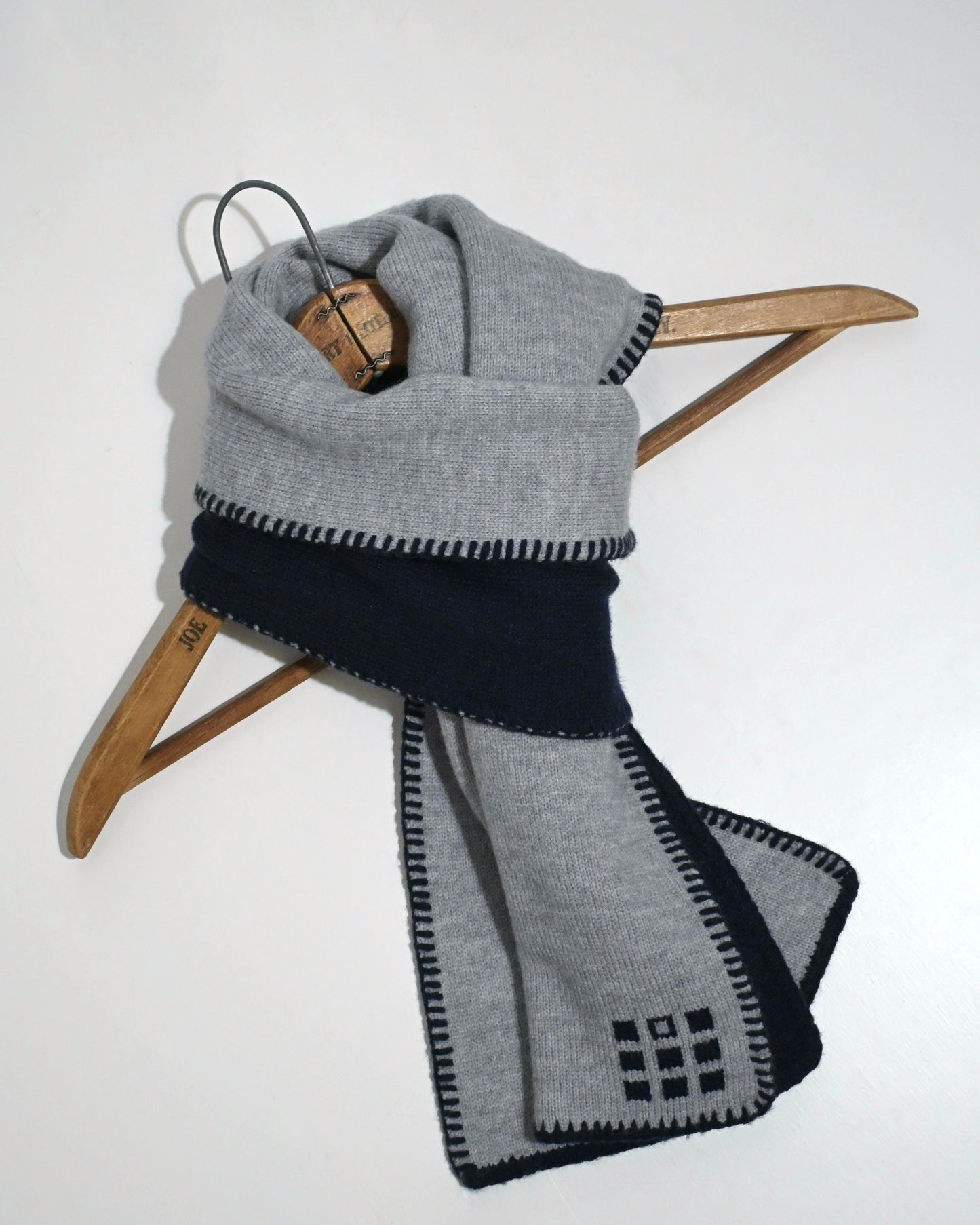 Hand-Stitched Bi-Color Muffler