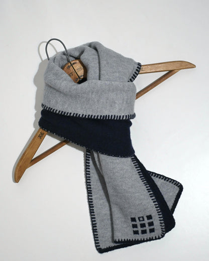 Hand-Stitched Bi-Color Muffler