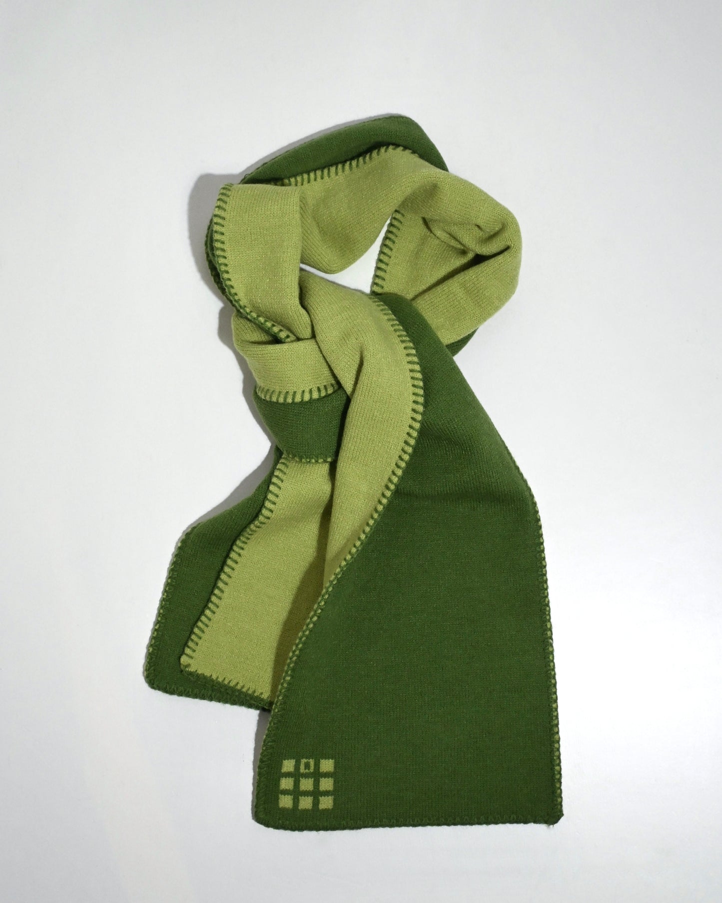 Hand-Stitched Bi-Color Muffler