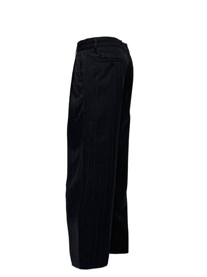 Drawstring Stripe Loose Trousers
