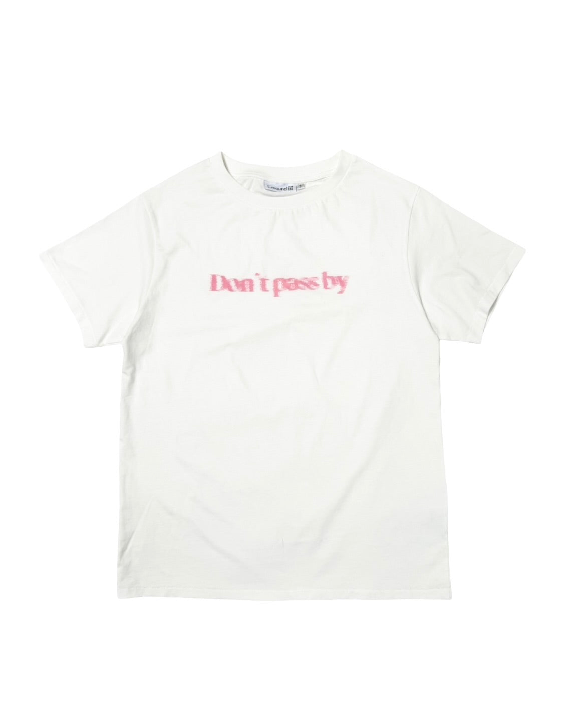 Motion Logo T-shirt "Don't pass by" White / Sun-faded Navy blue