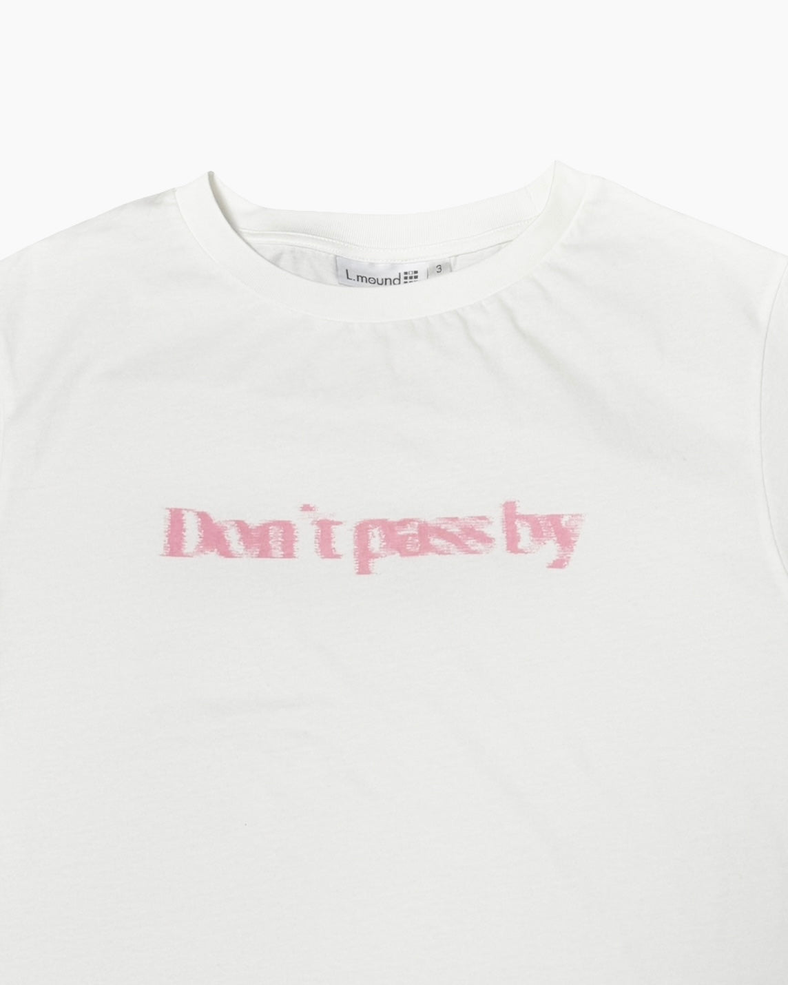 Motion Logo T-shirt "Don't pass by" White / Sun-faded Navy blue